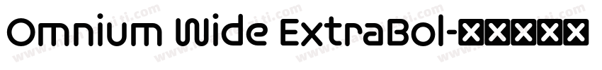 Omnium Wide ExtraBol字体转换